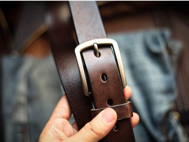 植物タンニン鞣しの天然牛革のレトロスタイル手作りベルトPD9009122HD