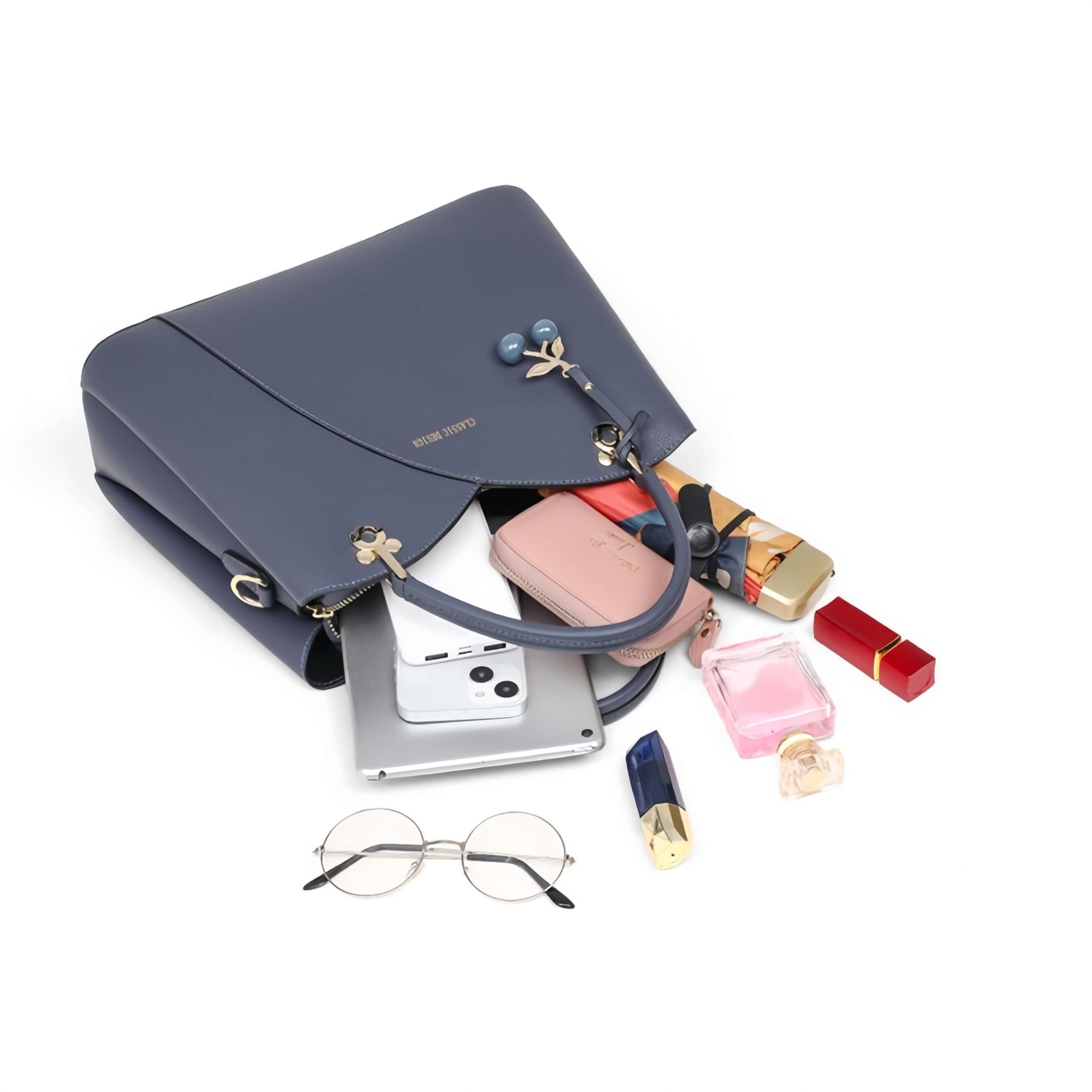 優雅な気質！•天然牛革ハンドバッグ•牛革ショルダーバッグ