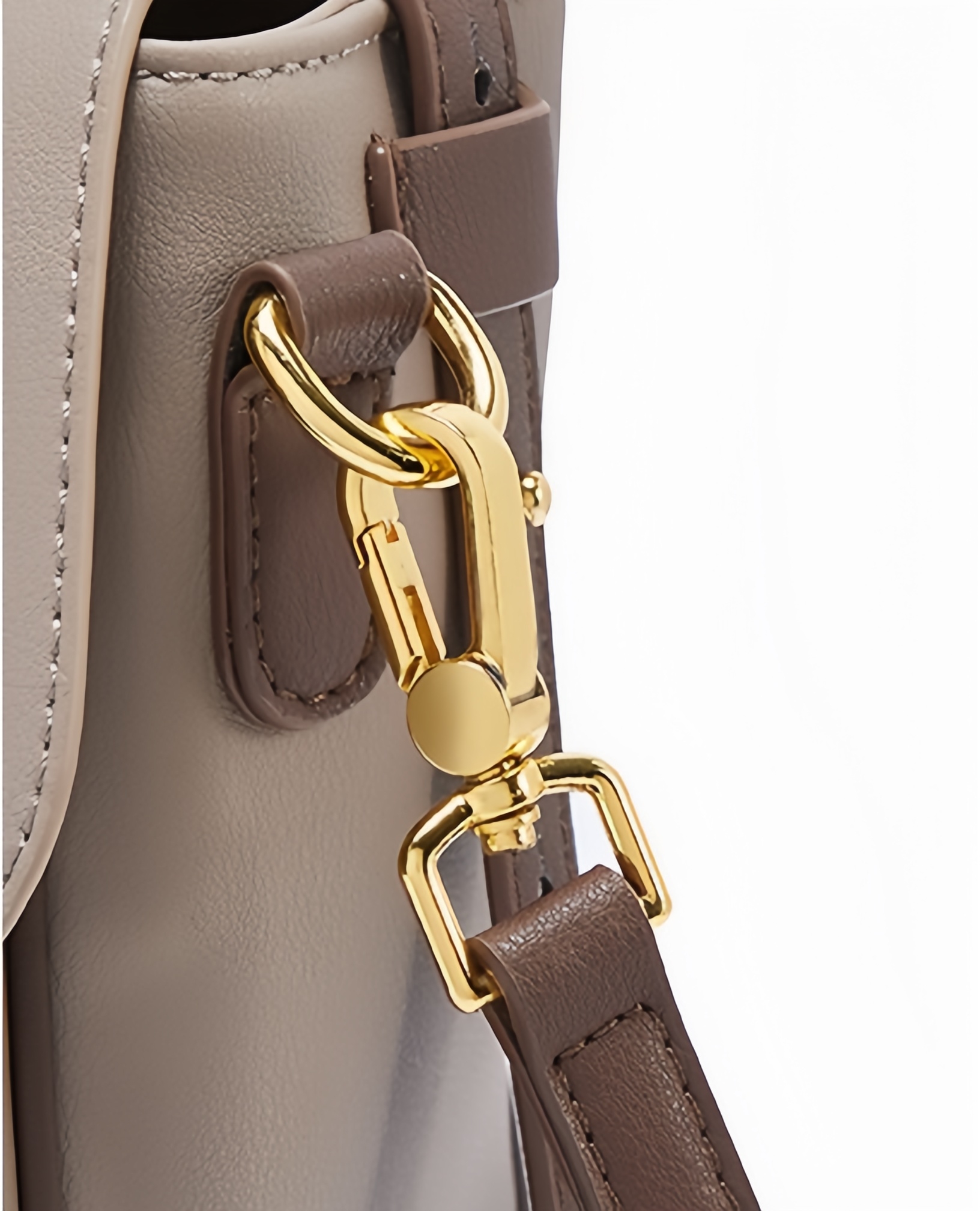 おしゃれで素敵 ！|3WAY|カーキ|乳白|茶|3色|天然牛革ハンドバッグ|牛革斜ショルダーバッグ