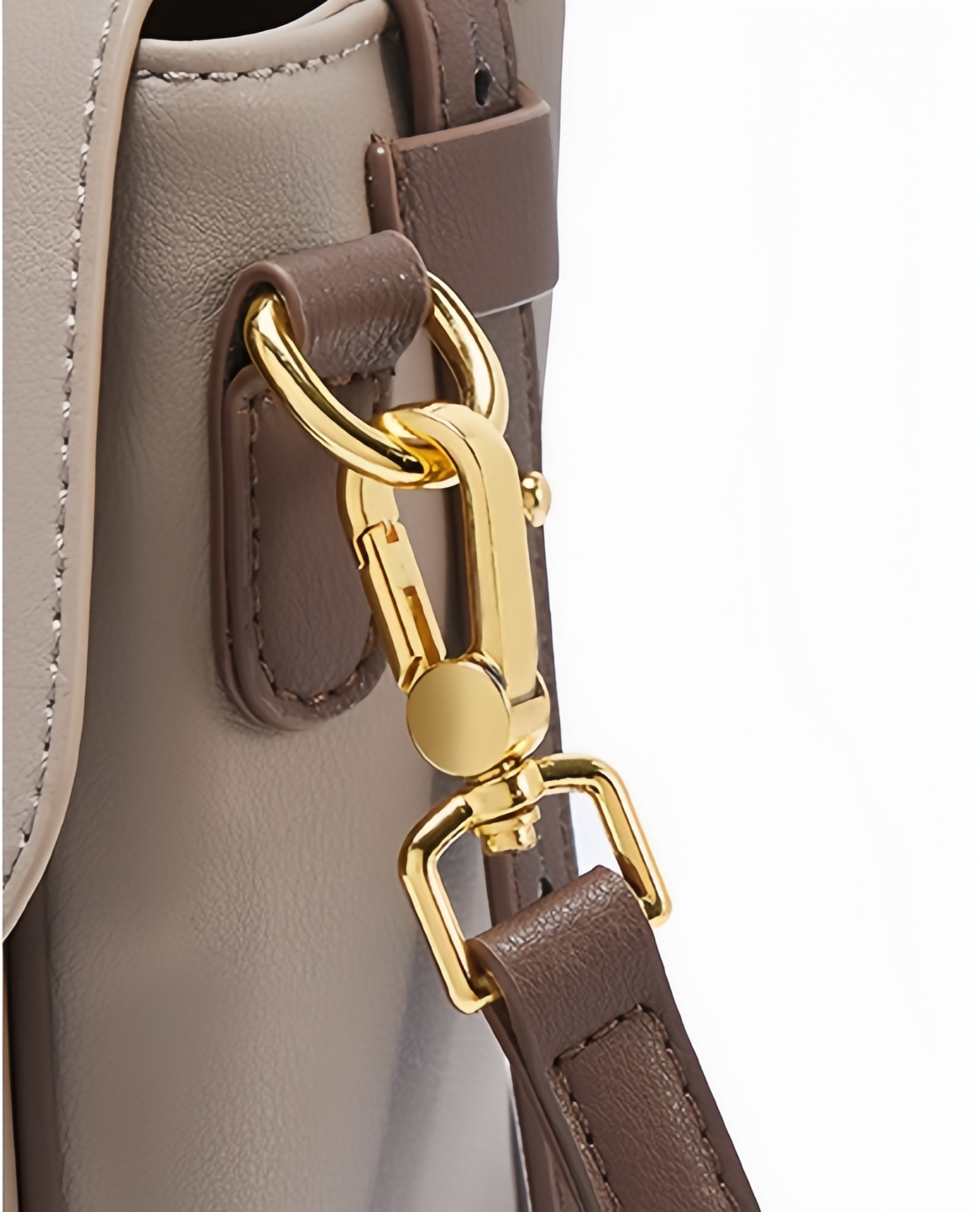 おしゃれで素敵 ！|3WAY|カーキ|乳白|茶|3色|天然牛革ハンドバッグ|牛革斜ショルダーバッグ