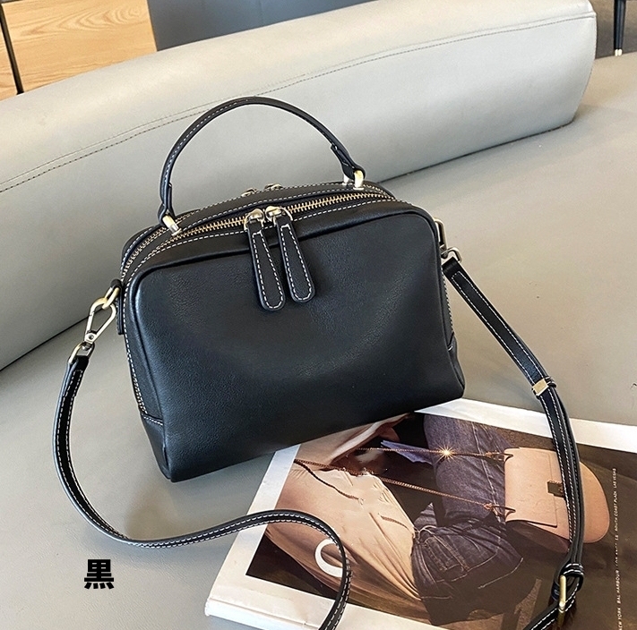 おしゃれで素敵 ！※黒|コーヒー|グレー|3色※3WAY※天然牛革ハンドバッグ※牛革ショルダーバッグ※2本の肩ベルトを付属