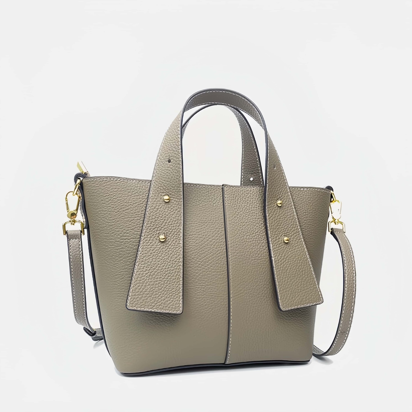 優雅な気質 ！•天然の厚みのある柔らかい牛革ハンドバッグ•牛革ショルダ一バッグ 