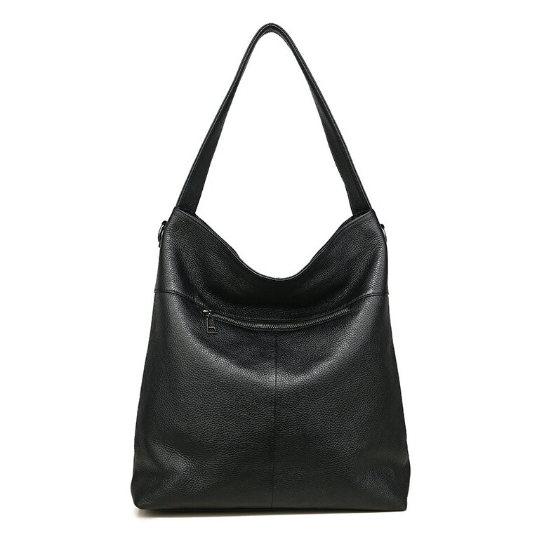 ミニマリズム スタイル ！•カラメル|黒|2色•厚手で柔らかめの天然牛革のトートバッグ