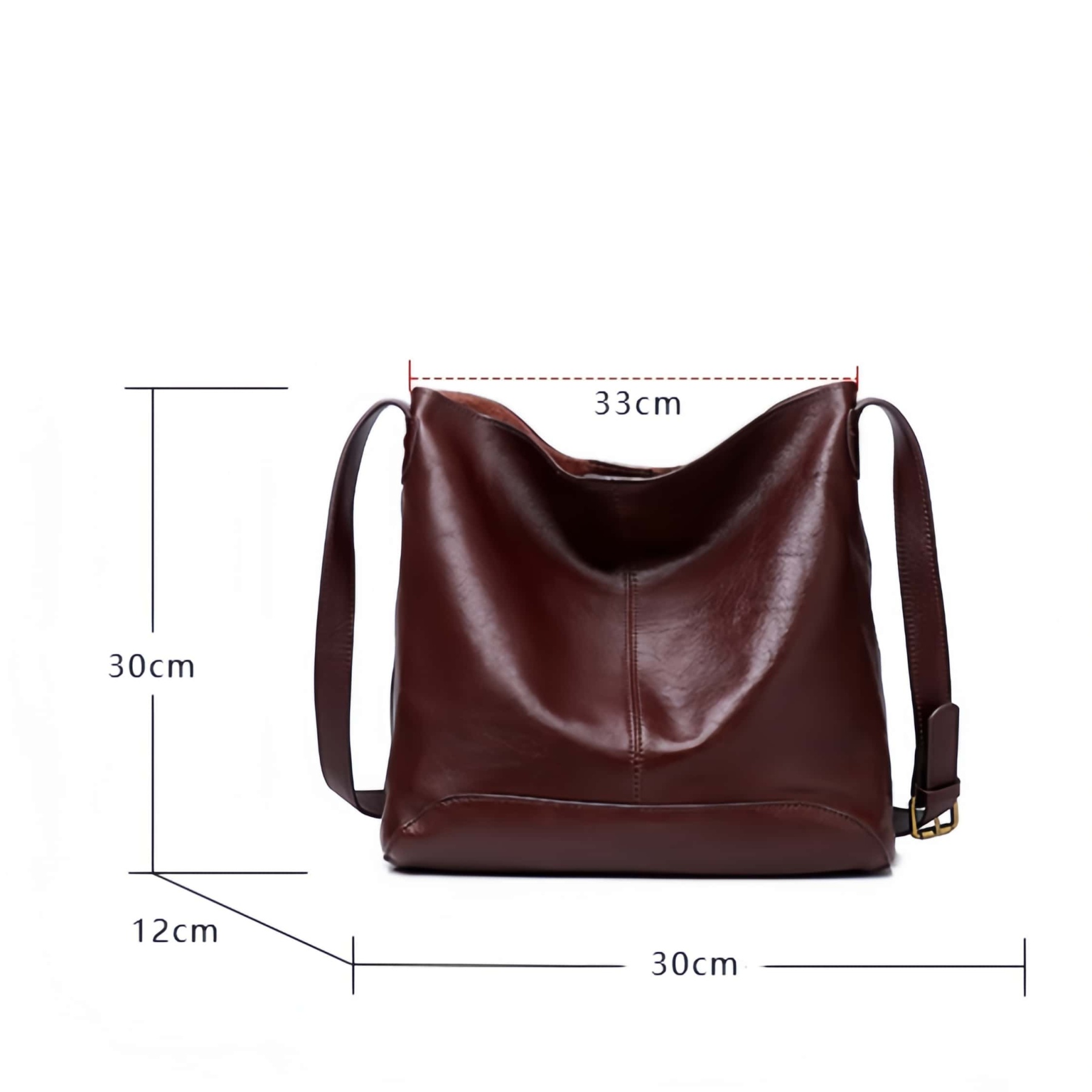 粋なデザイン ！❈茶|黒|2色|牛革ショルダーバッグ❈牛革肩掛けバッグ