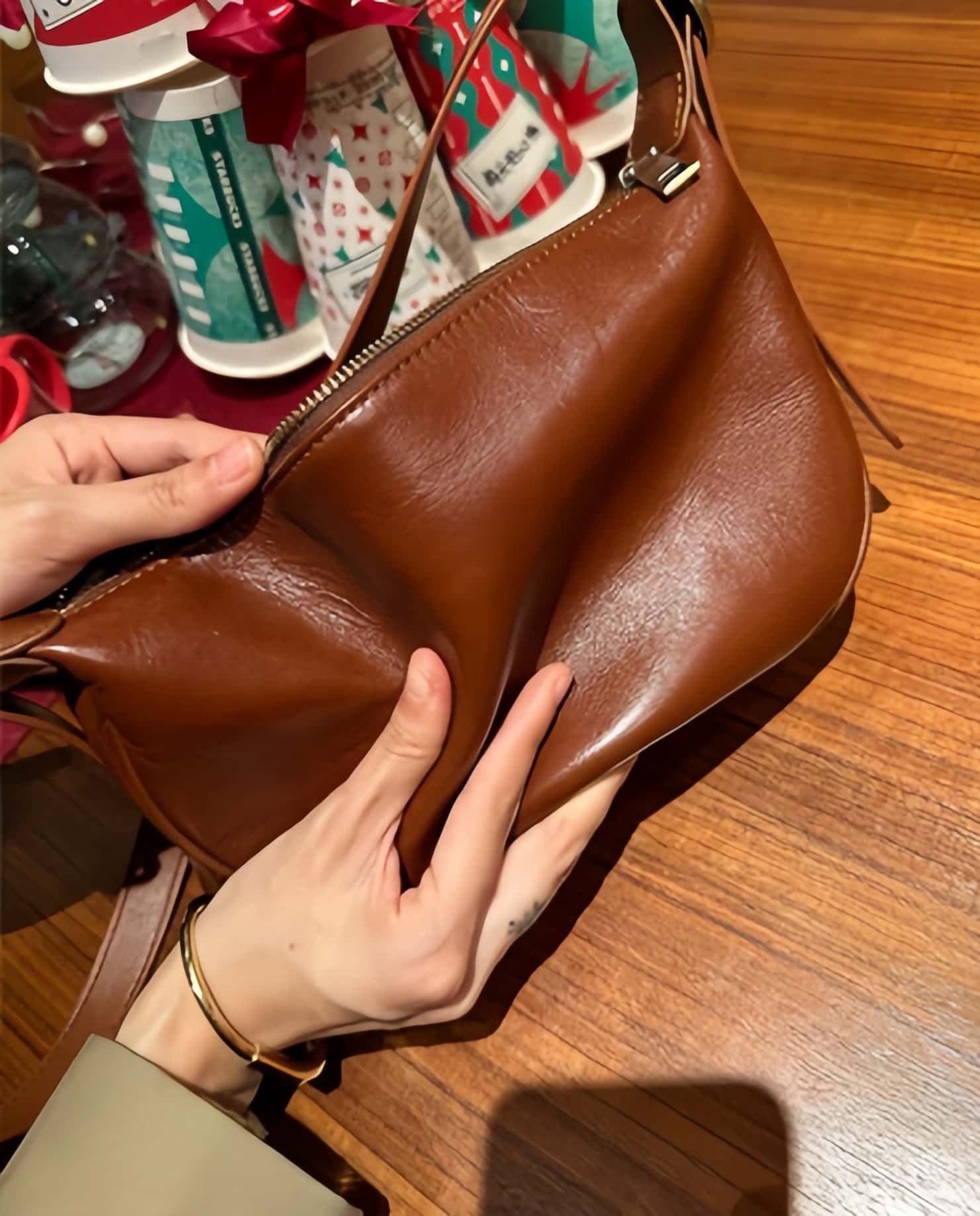 5色レザーバッグ|植物鞣し牛革ショルダーバッグ|サコッシュ|クロスボディバッグ