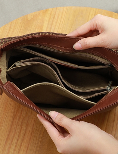 茶|カラメル|黒|3色•植物鞣し天然牛革ショルダーバッグ•牛革肩がけかばんバッグ