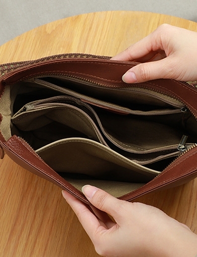 茶|カラメル|黒|3色•植物鞣し天然牛革ショルダーバッグ•牛革肩がけかばんバッグ