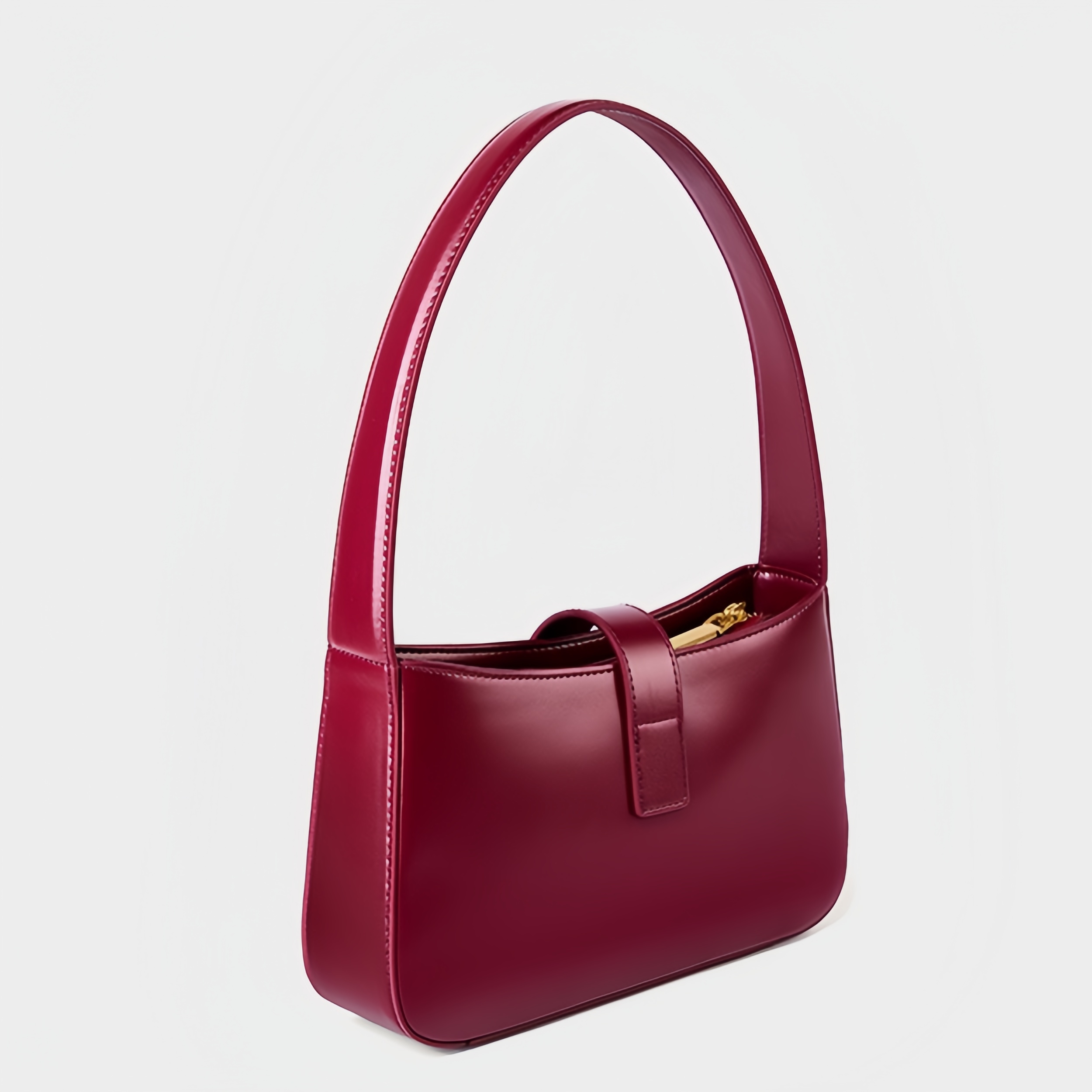 3色▪茶|黒|クラレット▪天然牛革ハンドバッグ▪牛革肩掛けバッグ