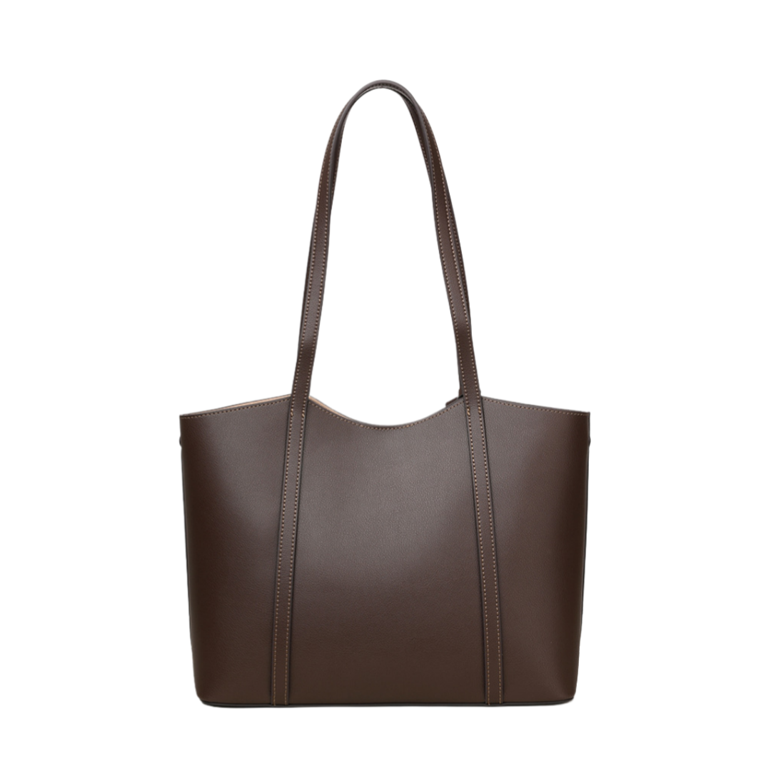 通勤に最適大容量牛革トートバッグ 