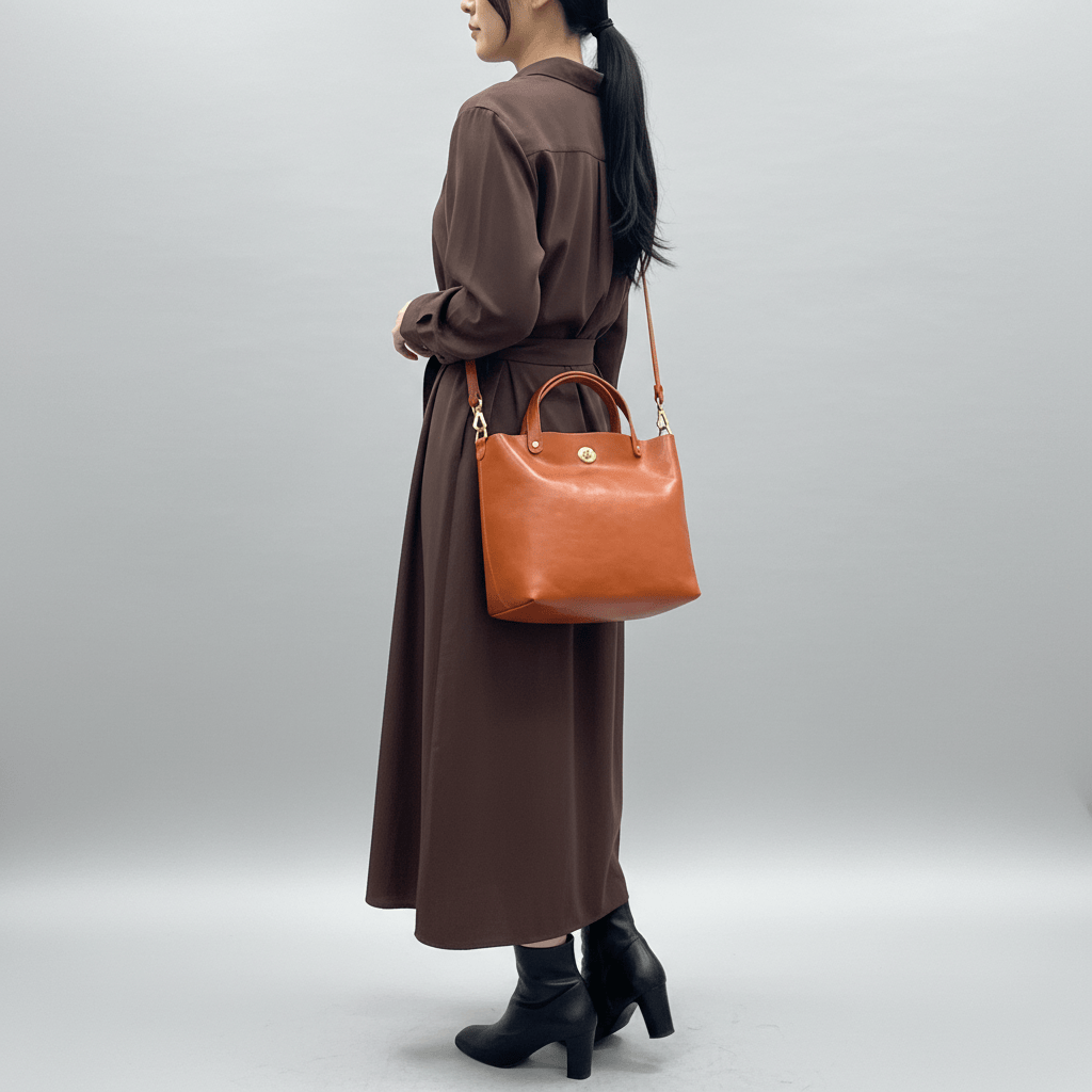 2way牛革斜め掛けバッグ