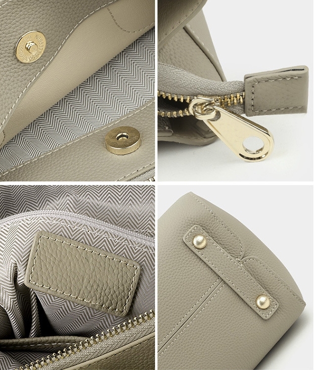 大容量厚手牛革斜ショルダーバッグ|4色展開