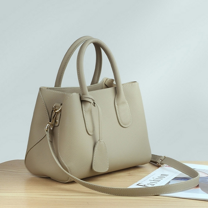 大容量厚手牛革斜ショルダーバッグ|4色展開