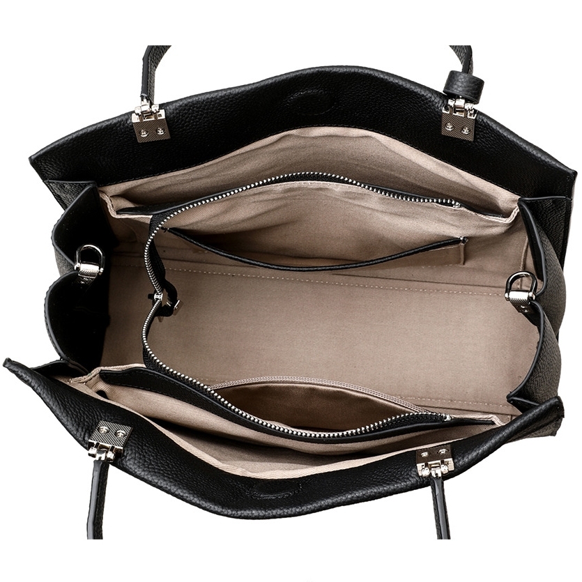 シボ革2WAYトート|A4書類対応