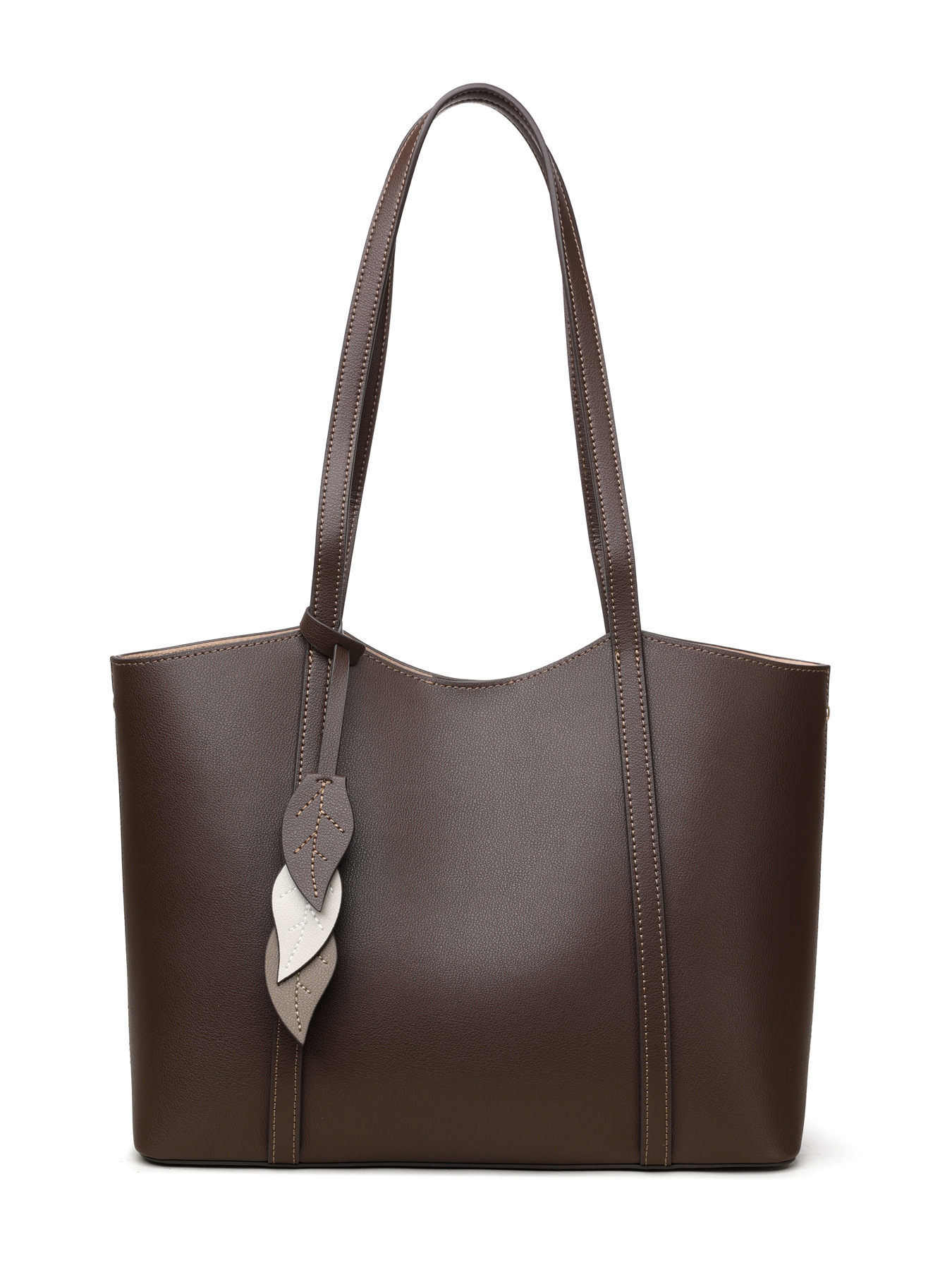 通勤に最適大容量牛革トートバッグ 