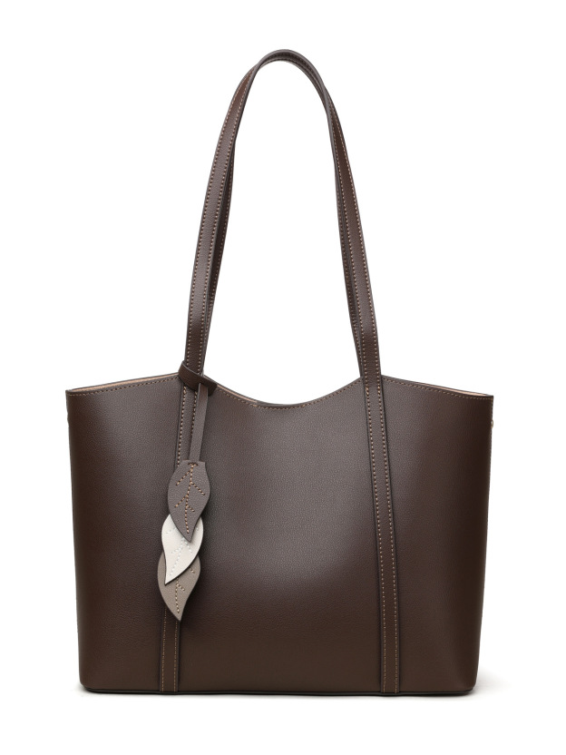 通勤に最適大容量牛革トートバッグ 