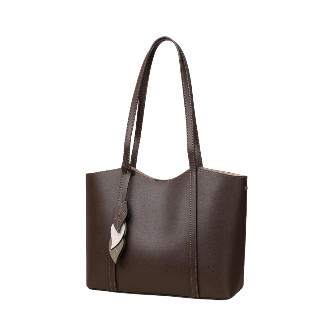 通勤に最適大容量牛革トートバッグ 