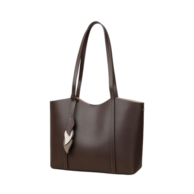 通勤に最適大容量牛革トートバッグ 