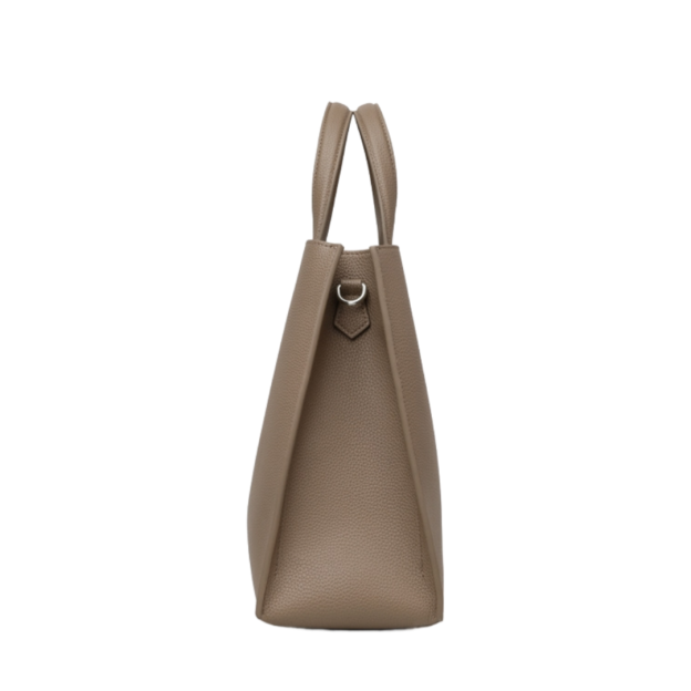 高級シボ革採用 大人のためのシンプルレザートート