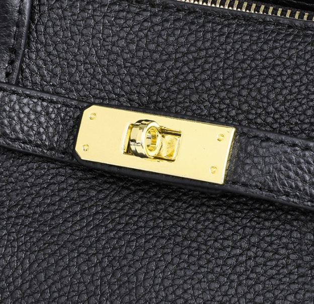 上品で洗練された牛革通勤ハンドバッグ