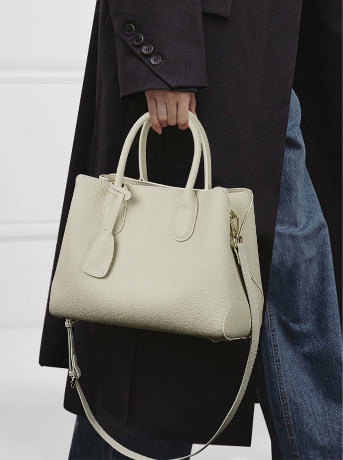 大容量厚手牛革斜ショルダーバッグ|4色展開