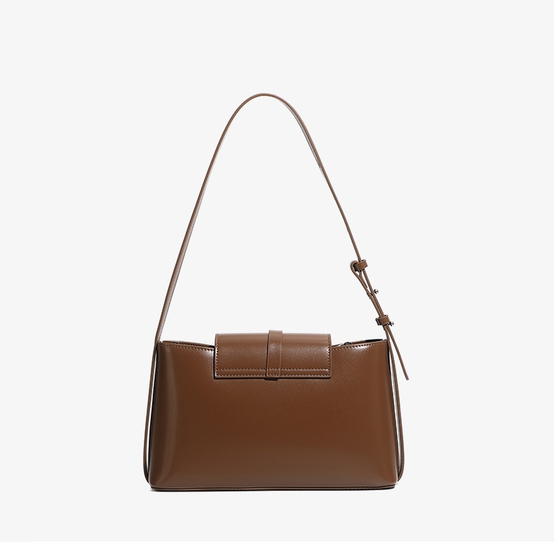 光沢感の肩掛けバッグ|牛革ショルダーバッグ