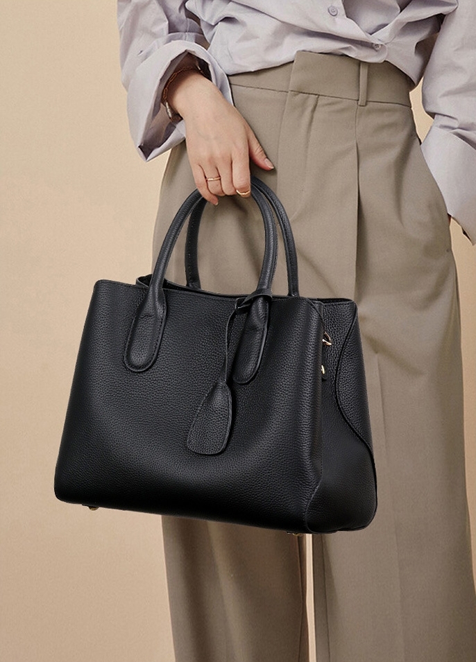 大容量厚手牛革斜ショルダーバッグ|4色展開