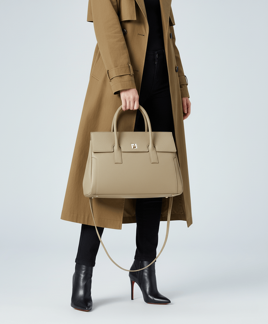 上質牛革 2WAY多機能トートバッグ|A4書類対応