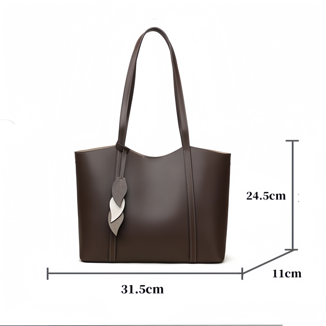 通勤に最適大容量牛革トートバッグ 