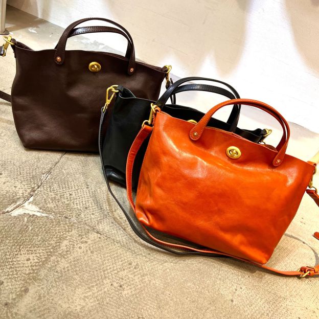 2way牛革斜め掛けバッグ