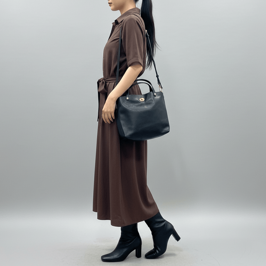 2way牛革斜め掛けバッグ