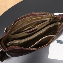 レトロ ! • 茶|黒•天然牛革ショルダーバッグ•2本の肩ベルトを付属