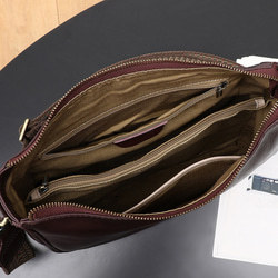 レトロ ! • 茶|黒•天然牛革ショルダーバッグ•2本の肩ベルトを付属