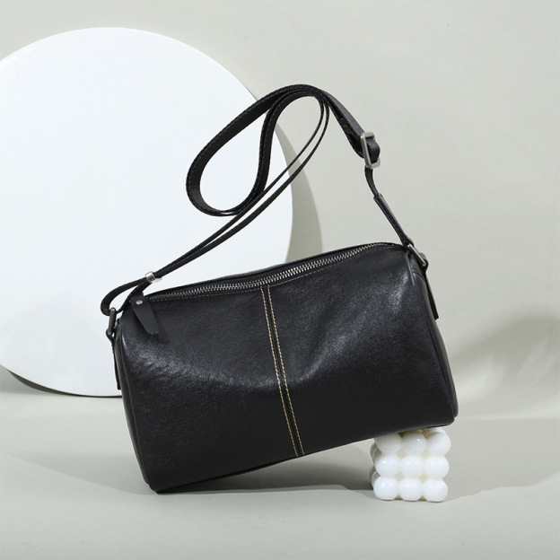 植物タンニン鞣しの天然牛革クロスボディバッグ/クラッチバッグXK2076076HD