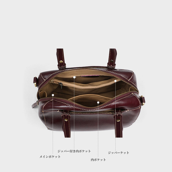 レザーバッグ|3WAY|牛革ハンドバッグ※牛革ショルダーバッグ