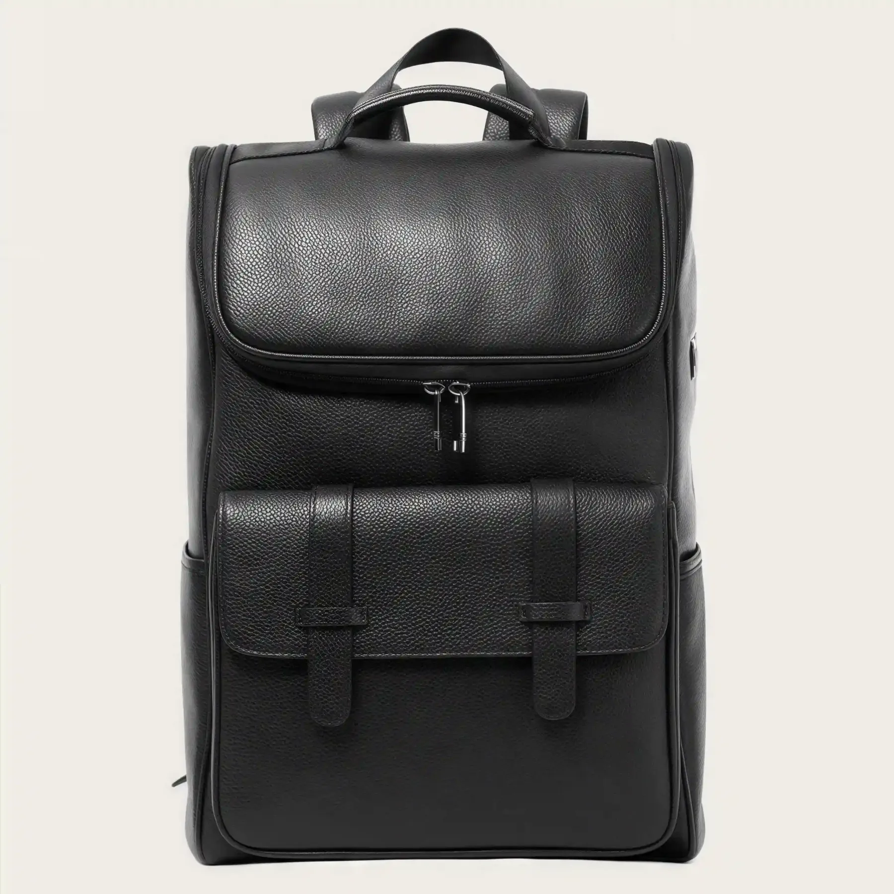 【ヴィンテージ風 】牛革バックパック 15.6 インチ PC 収納可｜大容量設計・通勤・旅行対応|