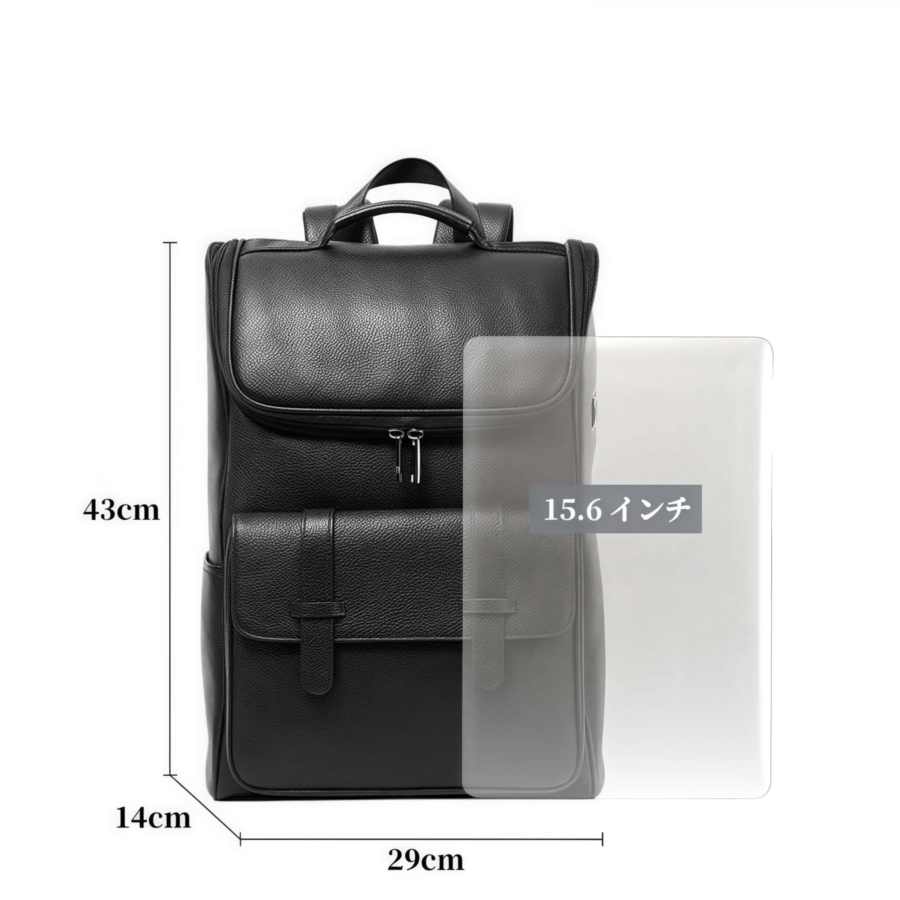 【ヴィンテージ風 】牛革バックパック 15.6 インチ PC 収納可｜大容量設計・通勤・旅行対応|