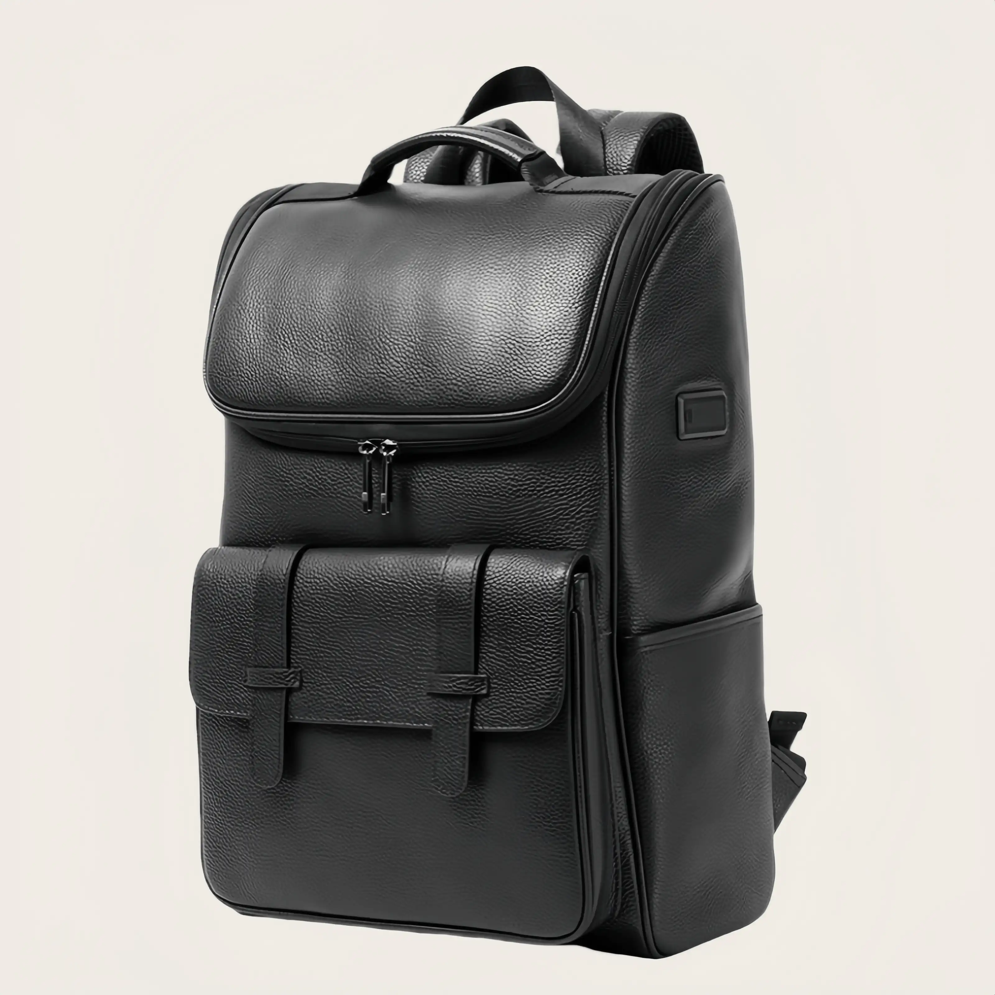 【ヴィンテージ風 】牛革バックパック 15.6 インチ PC 収納可｜大容量設計・通勤・旅行対応|