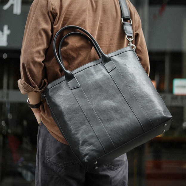 3WAY! 天然植物タンニン鞣しの牛革ハンドバッグ/ショルダーバッグST8039837HD