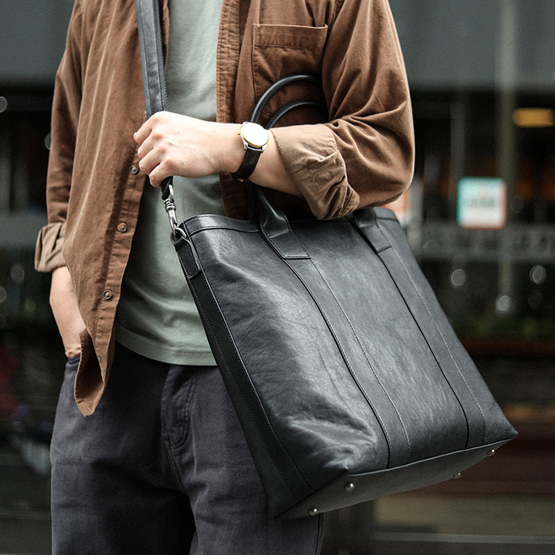 3WAY! 天然植物タンニン鞣しの牛革ハンドバッグ/ショルダーバッグST8039837HD