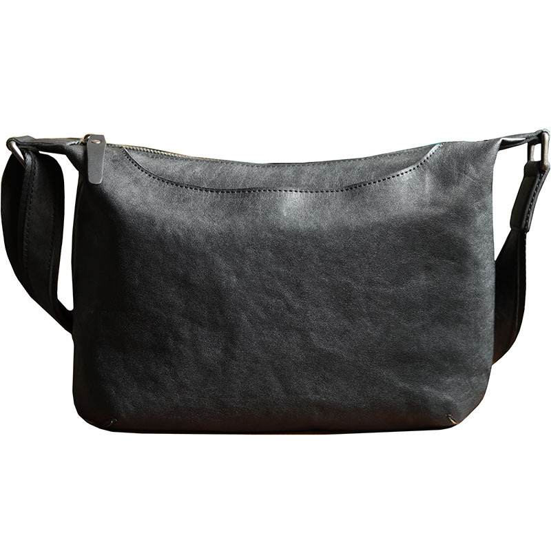植物タンニン鞣しの天然牛革ショルダーバッグ、 ショルダ一XK3065002