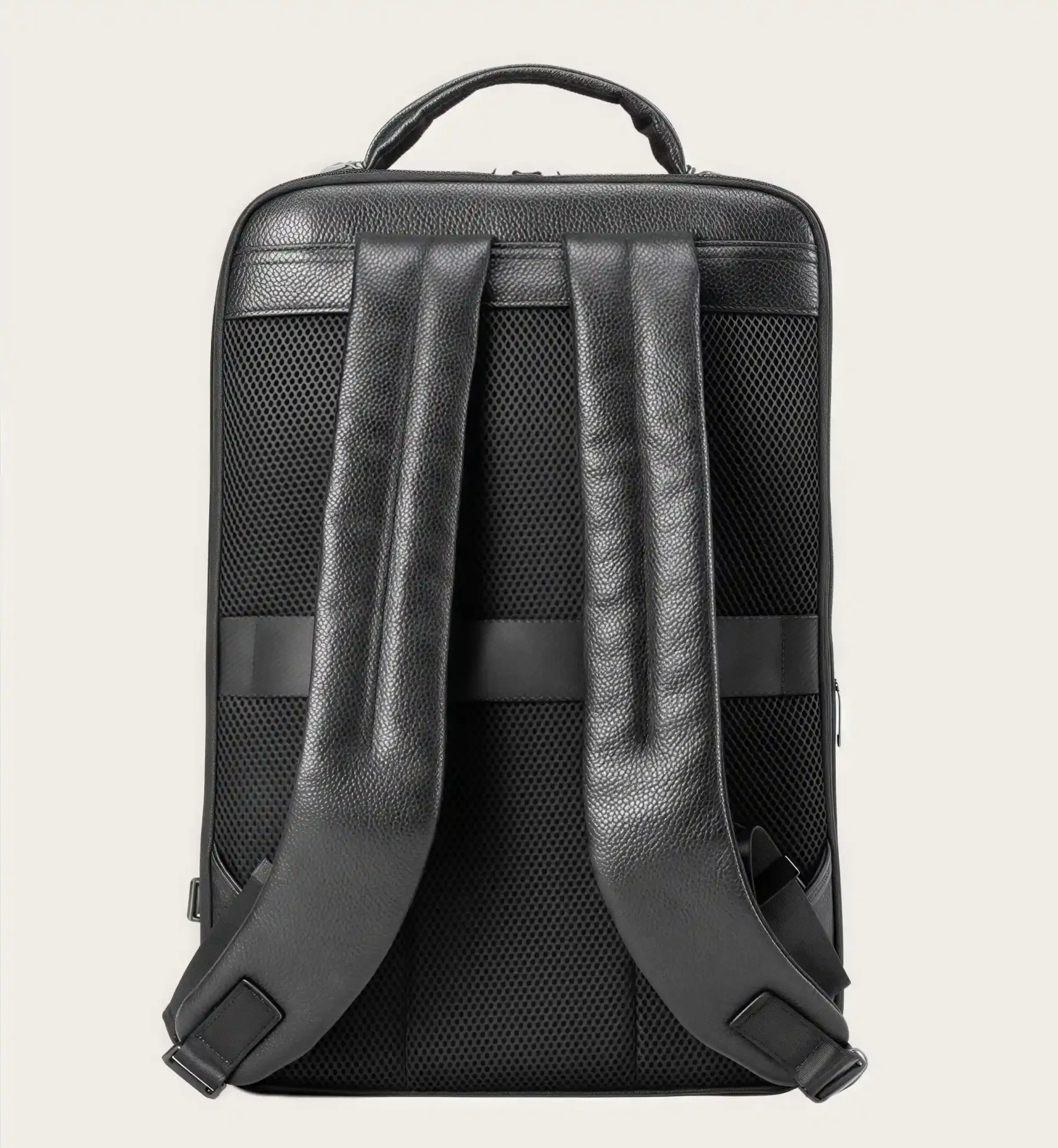 【シンプルヴィンテージ風】牛革バックパック｜通勤・ビジネス旅行に適した大容量仕様｜15.6インチ PC 収納可