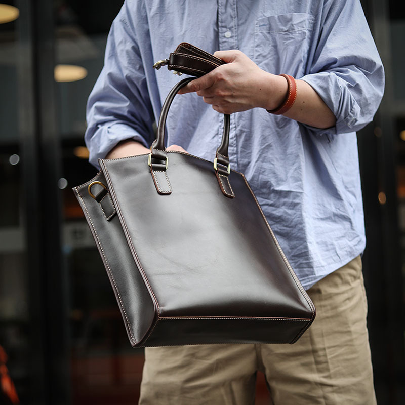 3WAYオイルワックス牛革のショルダーバッグ-ST309800BD