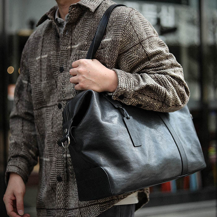 大容量牛革トートバッグ-TT803900HD