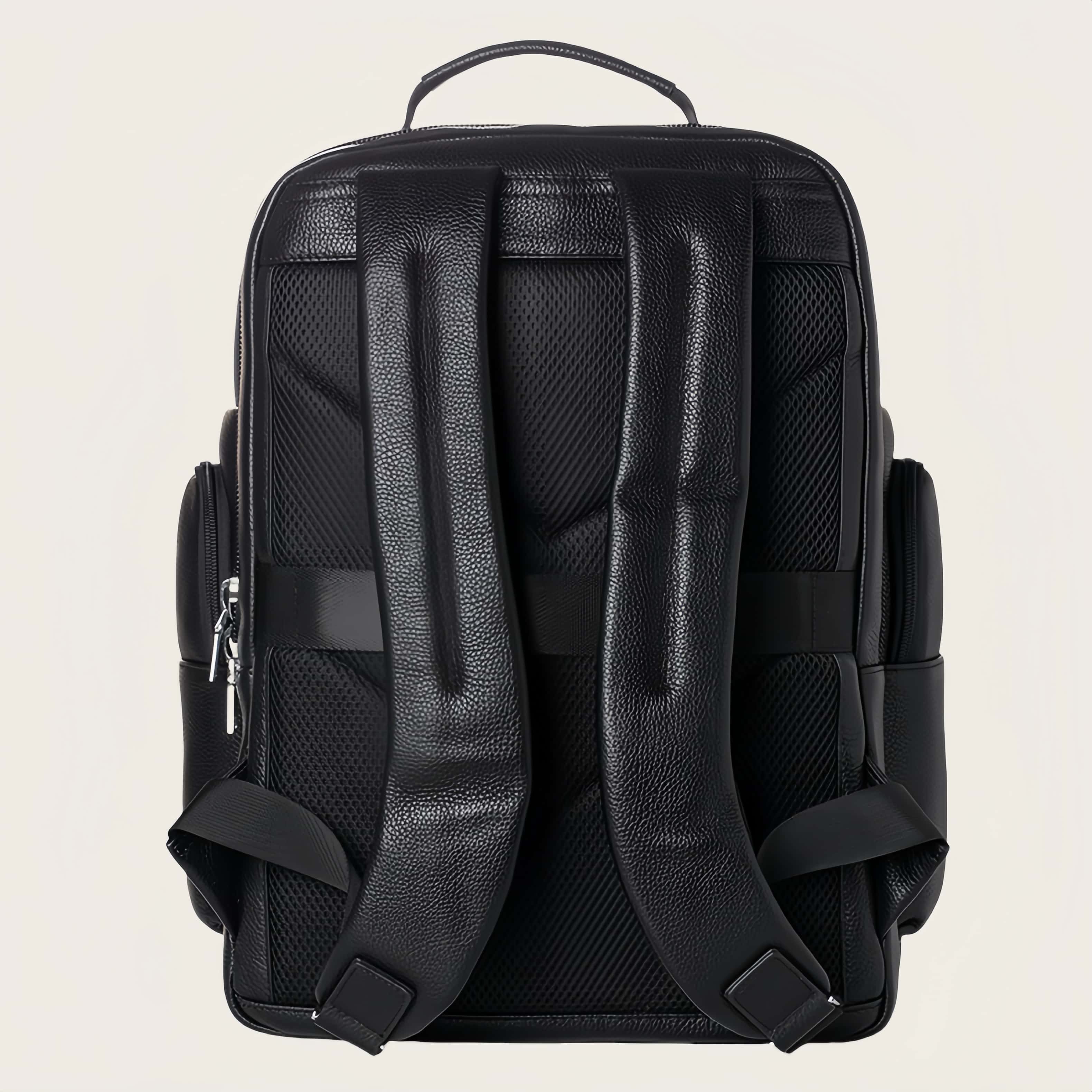 大容量牛革ダブルショルダーリュック｜大容量設計・通勤・旅行対応