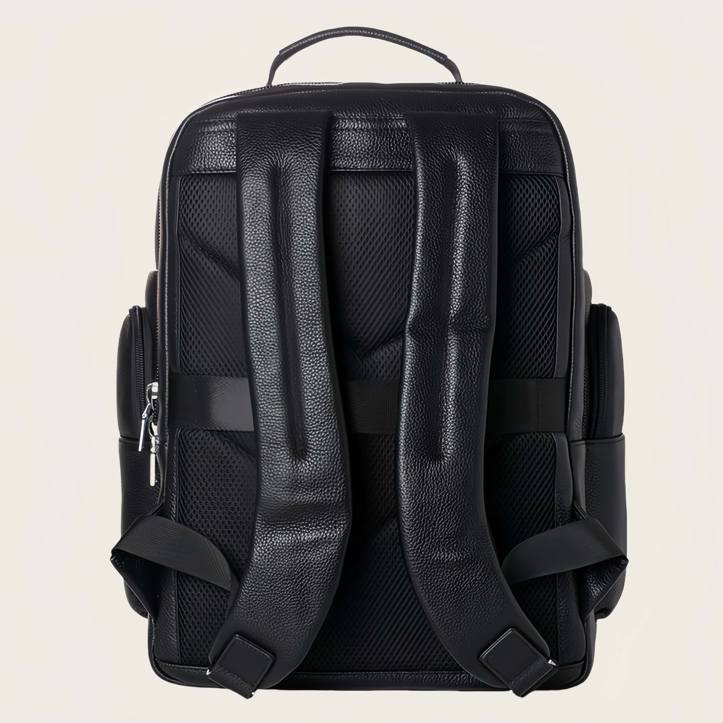 大容量牛革ダブルショルダーリュック｜大容量設計・通勤・旅行対応