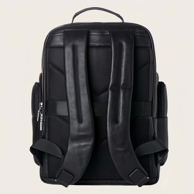 大容量牛革ダブルショルダーリュック｜大容量設計・通勤・旅行対応