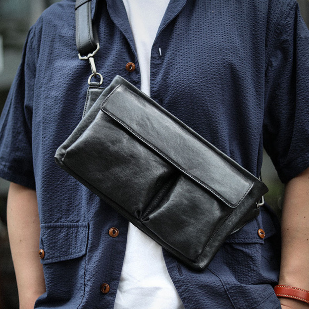 3種類の使用方法の天然牛革ショルダーバッグ/胸バッグ/ハンドバッグXK3038211HD