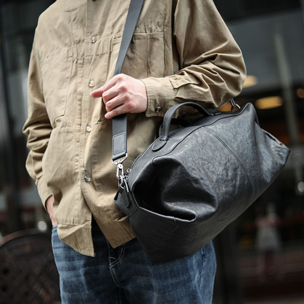 牛革ショルダーバッグ、本革ボストンバッグ-YD5098280