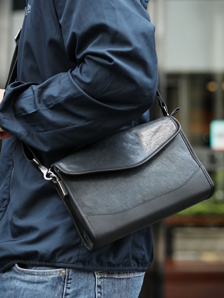 植物タンニン鞣しの天然牛革ショルダーバッグ/ハンドバッグXK3018111HD