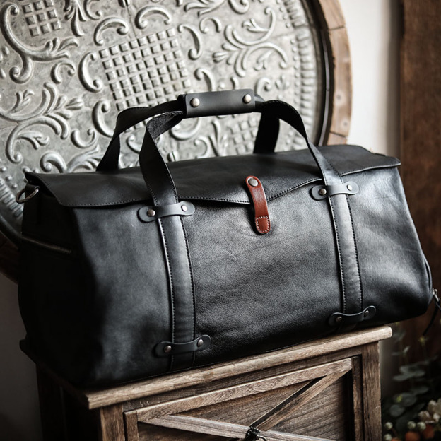 真皮ボストンバッグ-YD508600HD